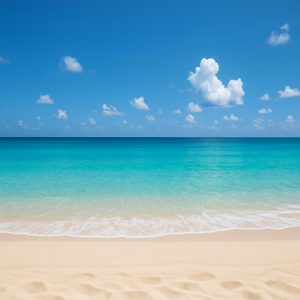 砂浜から海の背景